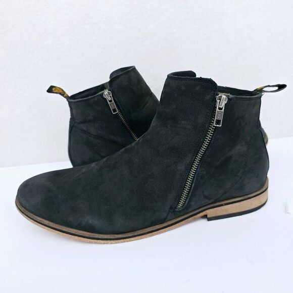 Superdry Chukka Men's Zipper Boots Suede Gray 11 - Picture 4 of 10